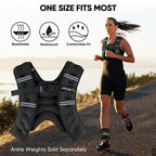 APEXUP 10lbs Weighted Vest Men Women, Weight Vest for Women Workout Equipment for Strength Training Running (Black)