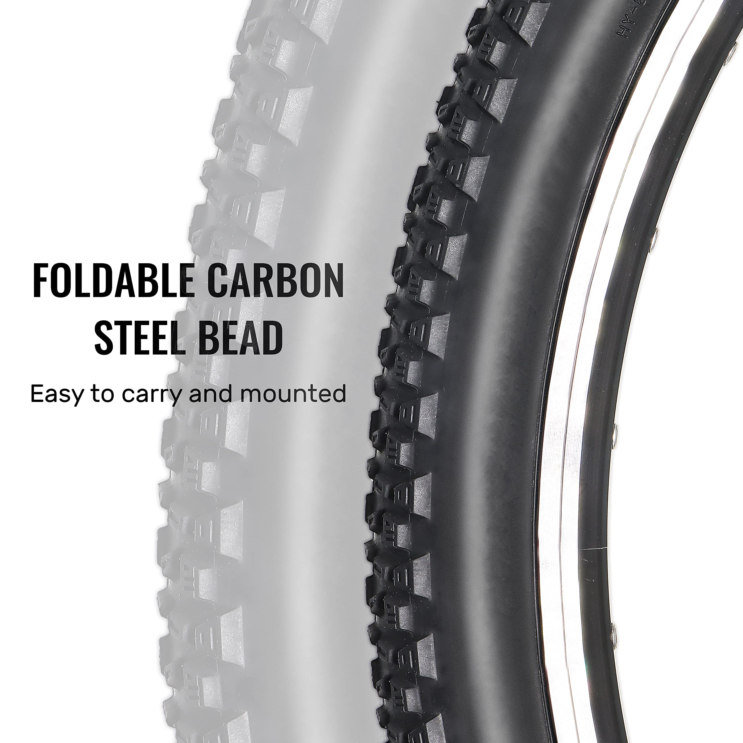 Mohegia Bike Tire,24X1.95 Folding Bead Replacement Tire For Mtb Mountain Bicycle