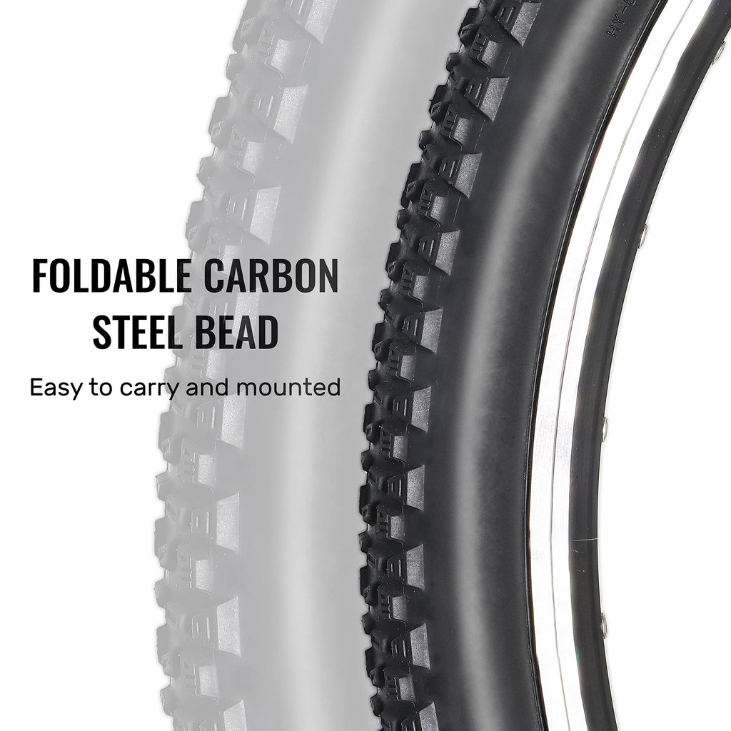 Mohegia Bike Tire,26X1.95 Folding Bead Replacement Tire For Mtb Mountain Bicycle
