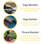 Sunshine Yoga Mexican Authentic Falsa Blanket, 10 Pack, 72 X 48 Inches, Breathable, Heavy Weight, Acrylic, Cotton, Polyester Ble