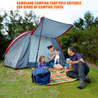 Tent Poles For Tarp, Camuland Telescoping Camping Gear Accessories Stakes For Hammock Rain Fly Sun Shade Adjustable Lightweight