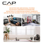 CAP Barbell 200 LB Classic Olympic 2-Inch Cast Iron Weight Plate Set | Black