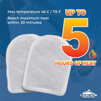 Cascade Mountain Tech Air-Activated Toe Warmers - Up To 5 Hours Of Heat, White, 30-Pack
