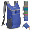 G4Free Small Packable Shoulder Backpack Lightweight Hiking Daypacks Small Casual Foldable Camping Outdoor Bag 11L(Sapphire)