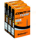Continental Unisexs Race 28 Inner Tube, Black, 700C Road, Pack Of 3