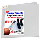 Stepngrip Basketball Volleyball Sticky Pad Replacement Sheets, Universal Fit All Traction Mats (15''X18'', 60 Sticky Sheets) - C