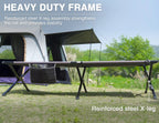 Ever Advanced Oversized Camping Cot For Adults With Zipper Xl Large Sleeping Cots 41'' Wide Heavy Duty Bed Supports Up To 550 Lb