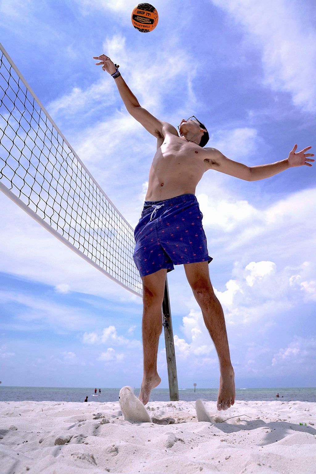 Wave Runner Waterproof Volleyball With Sure-Grip Technology - Perfect For Pool Games, Beach Volleyball And Indoor Pool - Durable