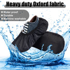 Satinior 2 Pairs Black Bowling Shoe Covers Non-Slip Bowling Shoe Covers Shoe Protector Covers For Bowling Adults (M)