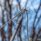 Docazoo Docapole Big-Reach Pole Hook Attachment For Extension Pole | Telescopic Pole Hook For Hanging Lights | Christmas Lights
