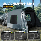 Wildfinder Suv Tent, 5-9 Person Rectangle Car Tent For Family, Waterproof & Windproof For Car Camping, Large Camping Tents With