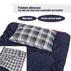 Redcamp Outdoor Camping Pillow Lightweight, Flannel Travel Pillow Cases, Removable Pillow Cover