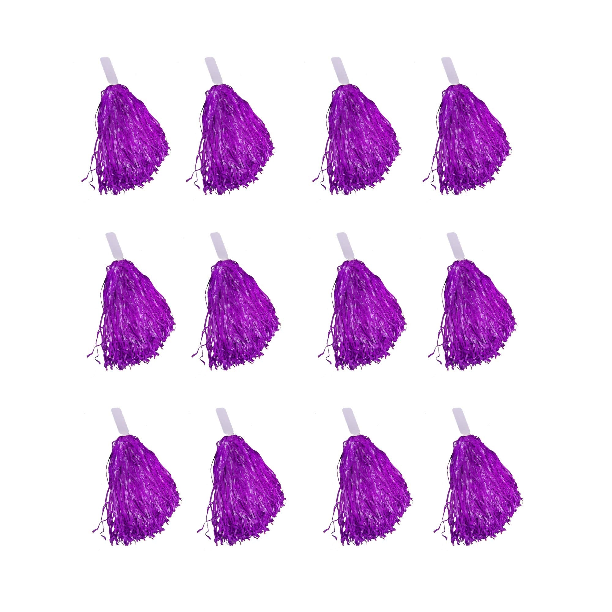 Windy City Novelties - 12 Pack - Pom Poms (Purple)
