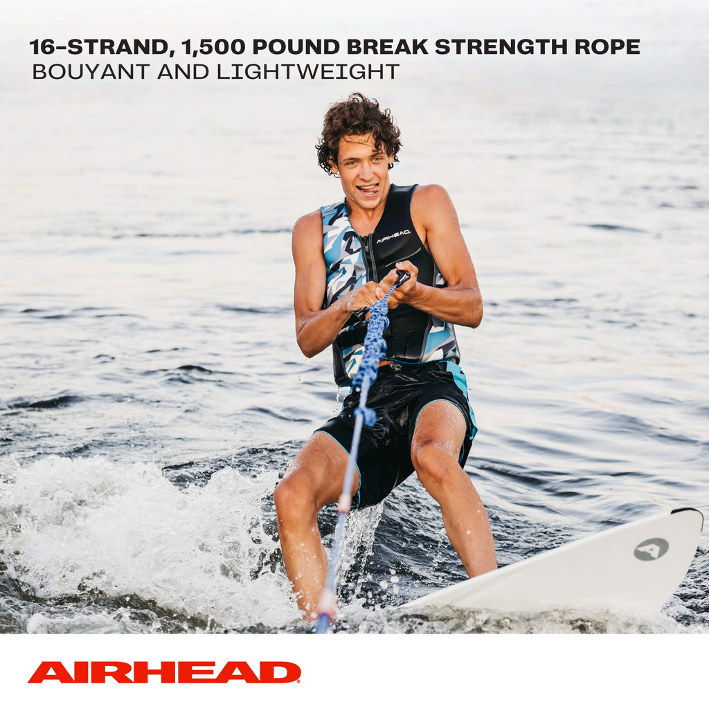 Airhead Wakesurf Rope, 16 Ft. Spiral Braid