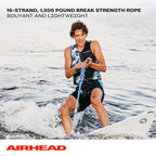 Airhead Wakesurf Rope, 16 Ft. Spiral Braid
