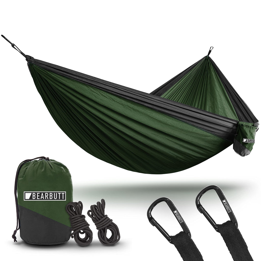 Bear Butt 2 Person Hammock - Portable & Travel-Friendly - Double Hammock For Camping & Backpacking