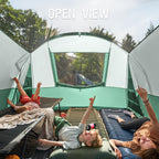 Portal 6 Person Family Tent For Camping With Screen Room, Weather Resistant Tall Tent With Rainfly, Easy Setup For Family Outdoo