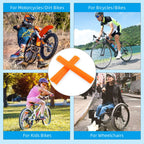Ppxiong Orange Spoke Skins Covers: 8-21 Inch Rims Protector & Decoration For Dirt Bike  Mountain Bike  Bicycle  Wheelchair  Moto