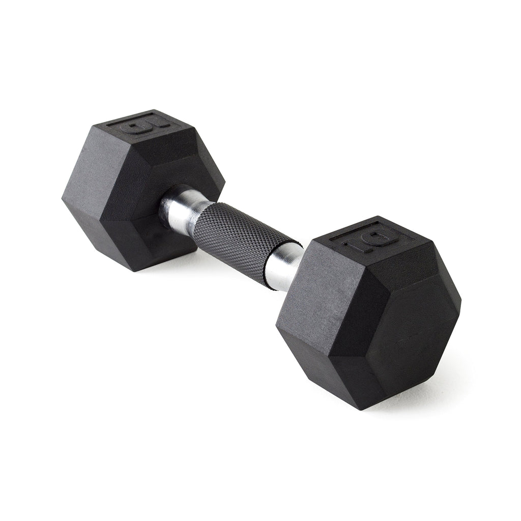 Cap Barbell Coated Dumbbell Weights With Padded Grip 10-Pound, Single