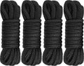 Boat Dock Lines 1/2 Inch x 16 ft Double Braid Nylon Dock Lines for Boats & Pontoons, Marine-Grade Nylon Dock Line with a 12 Eye,