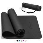 Cambivo Yoga Mat For Women Men Kids, 72'' X 24'' Tpe Yoga Mats, 1/4 & 2/5 Inch Extra Thick Yoga Mat Non Slip, Workout Mat With C