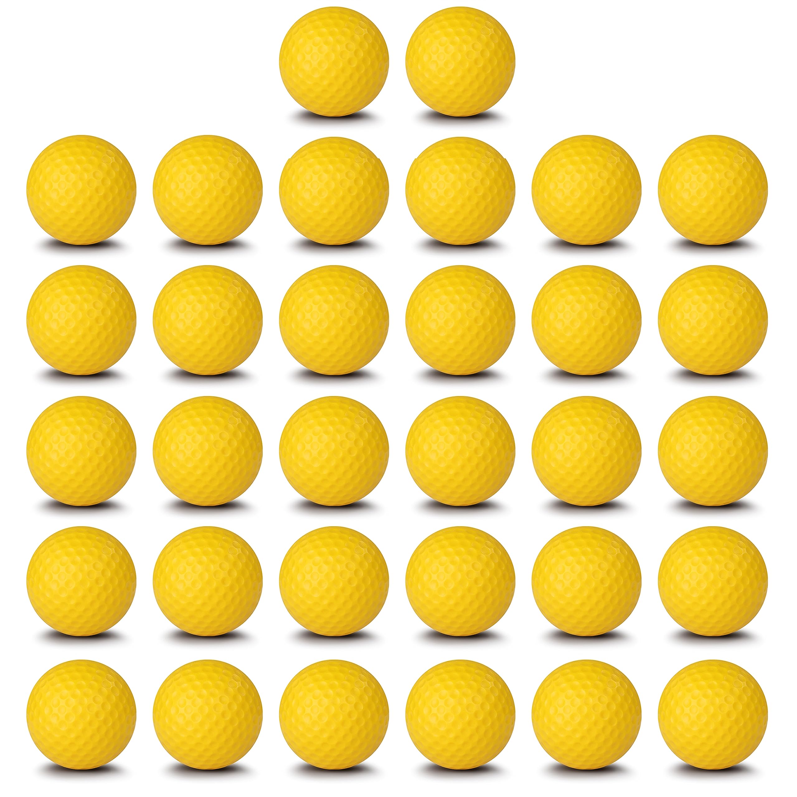 Champkey Practice Foam Golf Balls 16 Or 32 Pack | Limited Flight Golf Balls | True Spin And Feel Training Golf Practice Balls(32