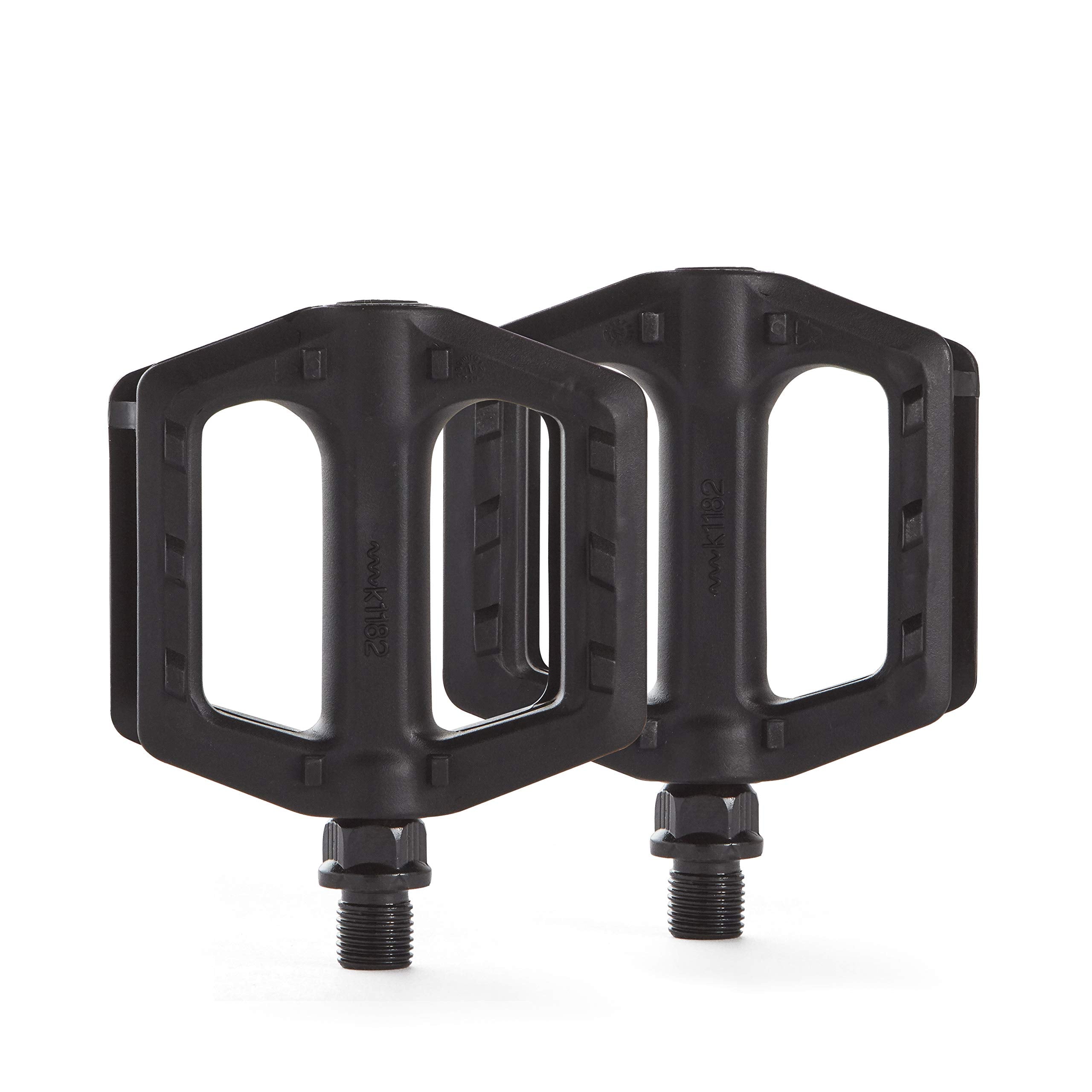 Bw Youth Bicycle Pedals - Kids Sized Bike Pedals With 1/2 Spindle - Black
