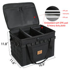 Lemubeane Tactical Camping Storage Bag - 38L Utility Tote Bag Organizer With Combination Lock And Shoulder Strap (Black, 38L)