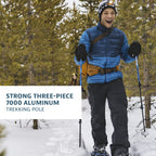 Yukon Charlies Advanced Trekking Poles, Fast Lock Adjustment System, Trekking And Snow Baskets Included