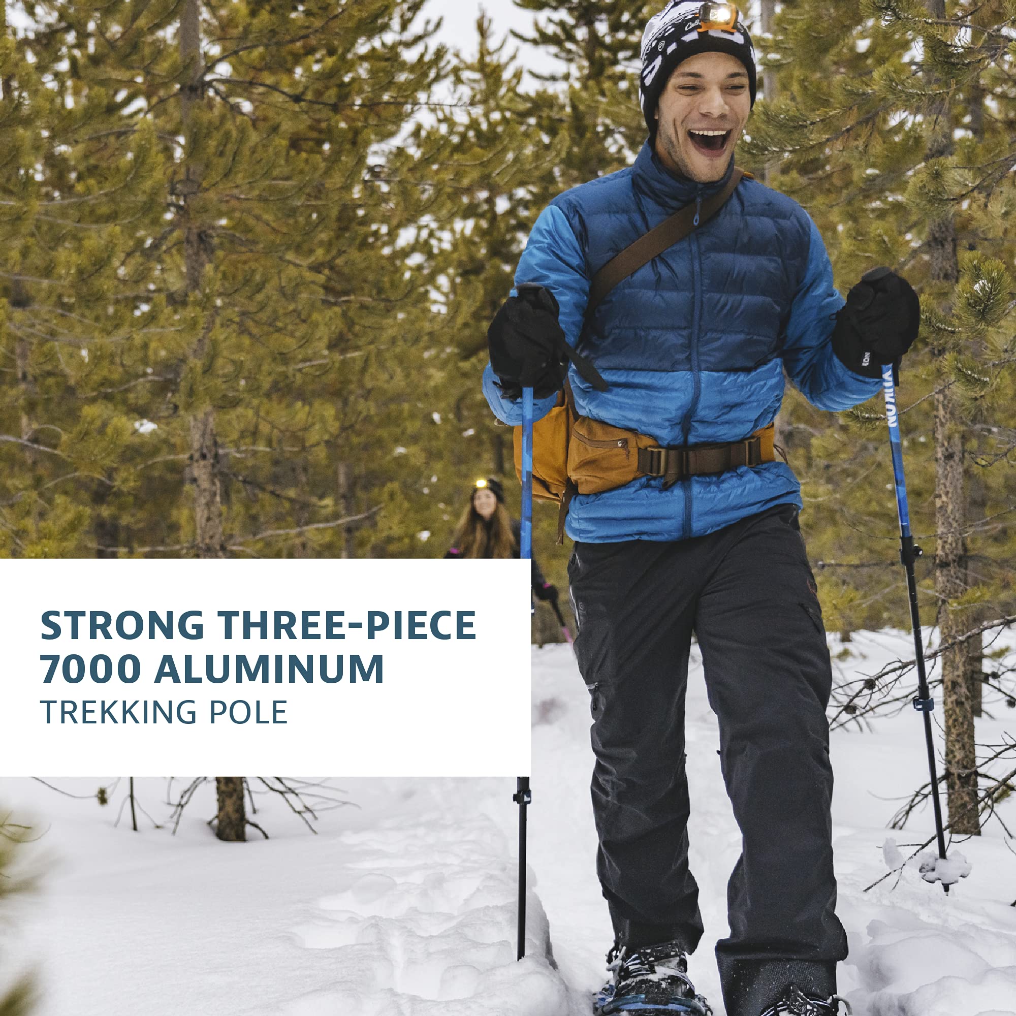 Yukon Charlies Advanced Trekking Poles, Fast Lock Adjustment System, Trekking And Snow Baskets Included