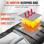 Wertycity Sleeping Bags For Adults Cold Weather & Warm, Lightweight Compact Camping Backpacking Sleeping Bag For Kids Girls Boys