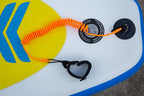 Heytur Coiled Sup Leash 10' Surfboard Leash Sup Leg Rope Strap Stand Up Paddleboard Leash(Orange)