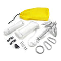 Propel Paddle Gear By Shoreline Marine Folding Anchor Kit | 1.5Lb Weight | Unique 4-Fluke Design | Easy To Install, 30Ft Nylon L