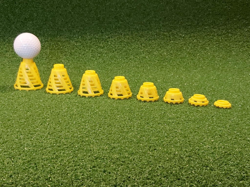 Birtee Golf Tees - Pro Speed Version With Enhanced Durability - 8 Pack. Indoor Golf Tees/Golf Simulator Tees/Winter Golf Tees. (
