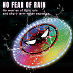 Led Flying Disc With Millions Of Colors, Rechargeable, Water-Resistant, 42 Leds, 175G Light Up Disc, 12 Modes, Spider Outdoor To