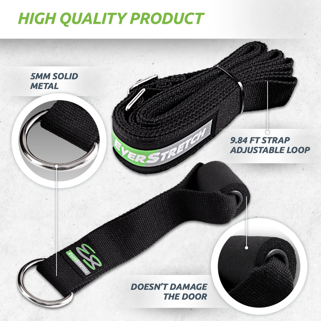Everstretch Leg Stretcher Lite: Get Flexible With Over The Door Flexibility Trainer | Stretching Equipment For Ballet, Dance, Ma