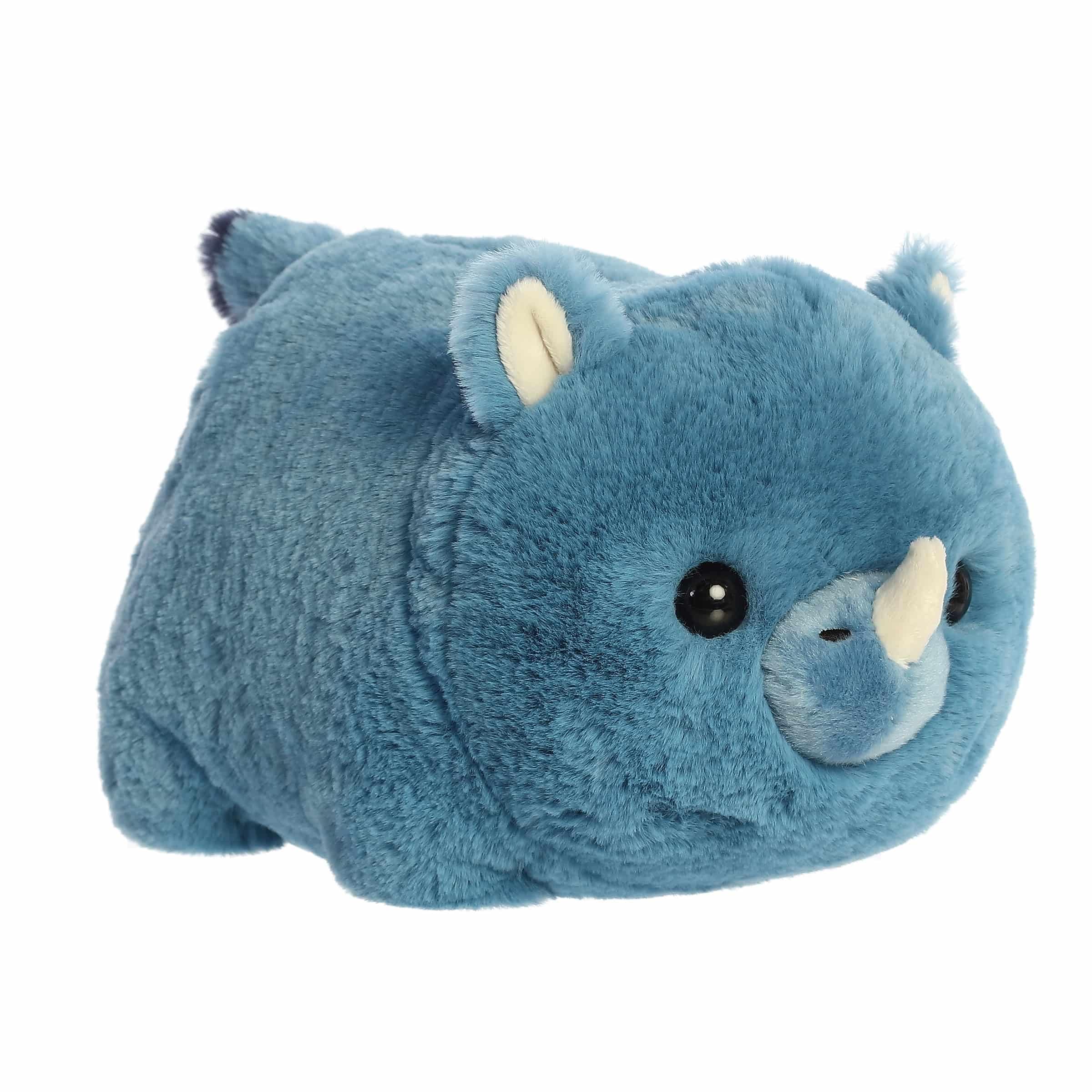 Aurora Adorable Spudsters Rio Rhino Stuffed Animal - Round Shape Makes for Comforting Cuddles - Perfect for Kids All Ages and An