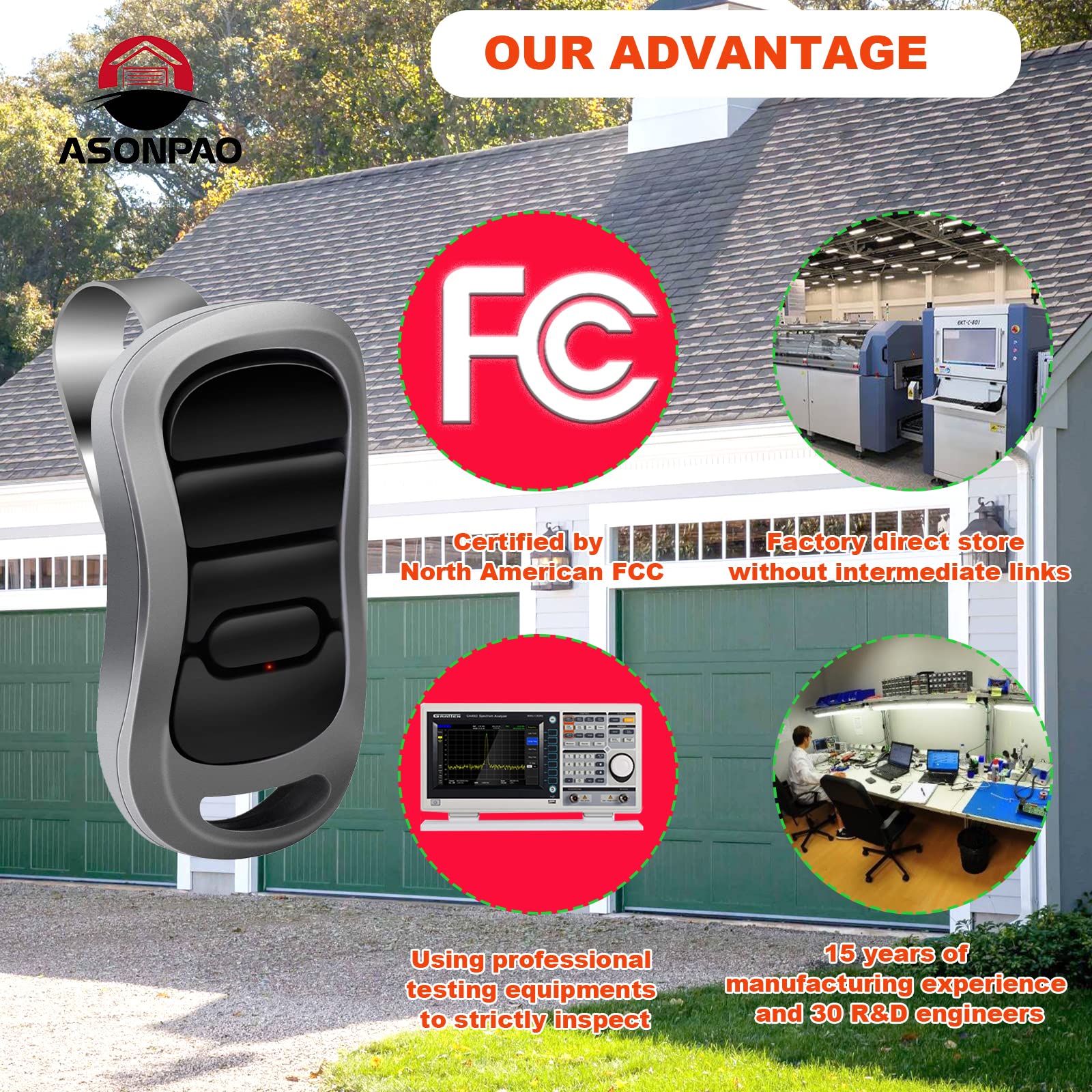2Pack Garage Door Opener Remote For Genie And Overhead Door Intellicode G3T-R O3T-A O3T-Bx