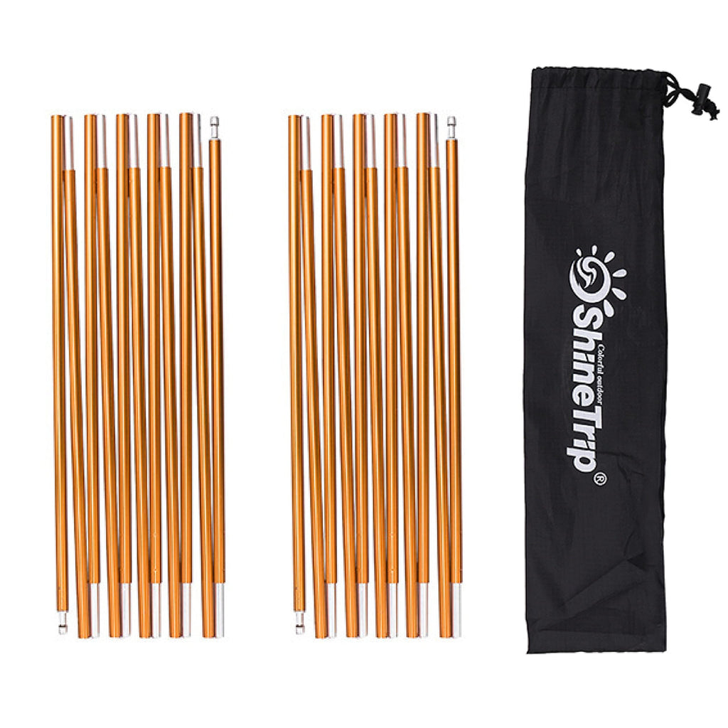 Azarxis Tent Pole Repair Kit Splint Support Kit Replacements Aluminum Rod Adjustable Replacement Poles Accessories For Camping H