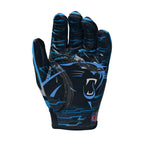 Wilson Nfl Stretch Fit Football Gloves - Youth, Carolina Panthers