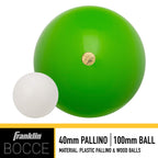 Franklin Sports 100Mm Bocce Ball Set - 8 Wooden Bocce Balls And 1 Pallino - Beach, Backyard Lawn Or Outdoor Party Game - Made In