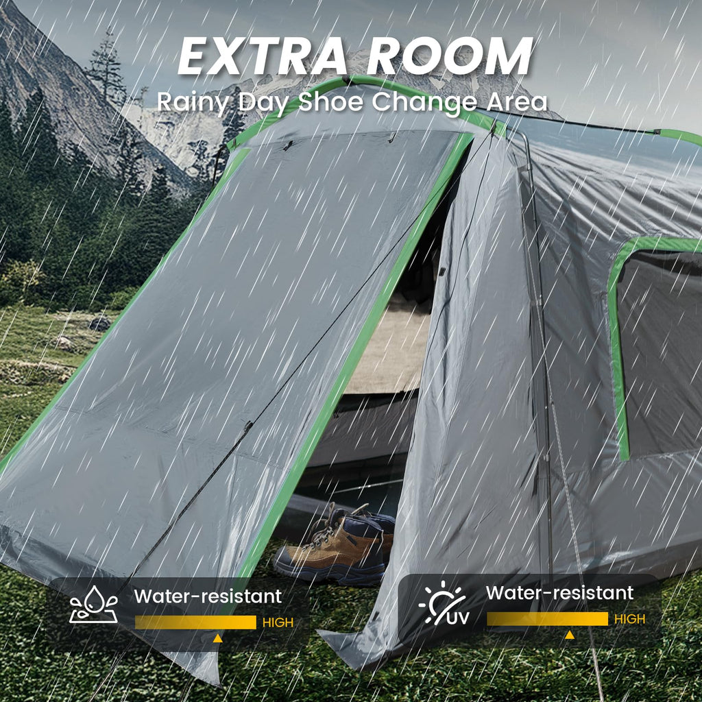 Wildfinder Suv Tent, 5-9 Person Rectangle Car Tent For Family, Waterproof & Windproof For Car Camping, Large Camping Tents With