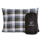 Redcamp Outdoor Camping Pillow Lightweight, Flannel Travel Pillow Cases, Removable Pillow Cover