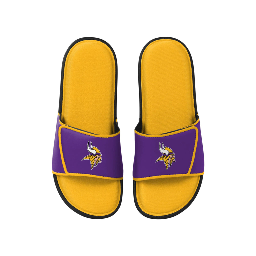 FOCO Minnesota Vikings NFL Mens Foam Sport Slide - L