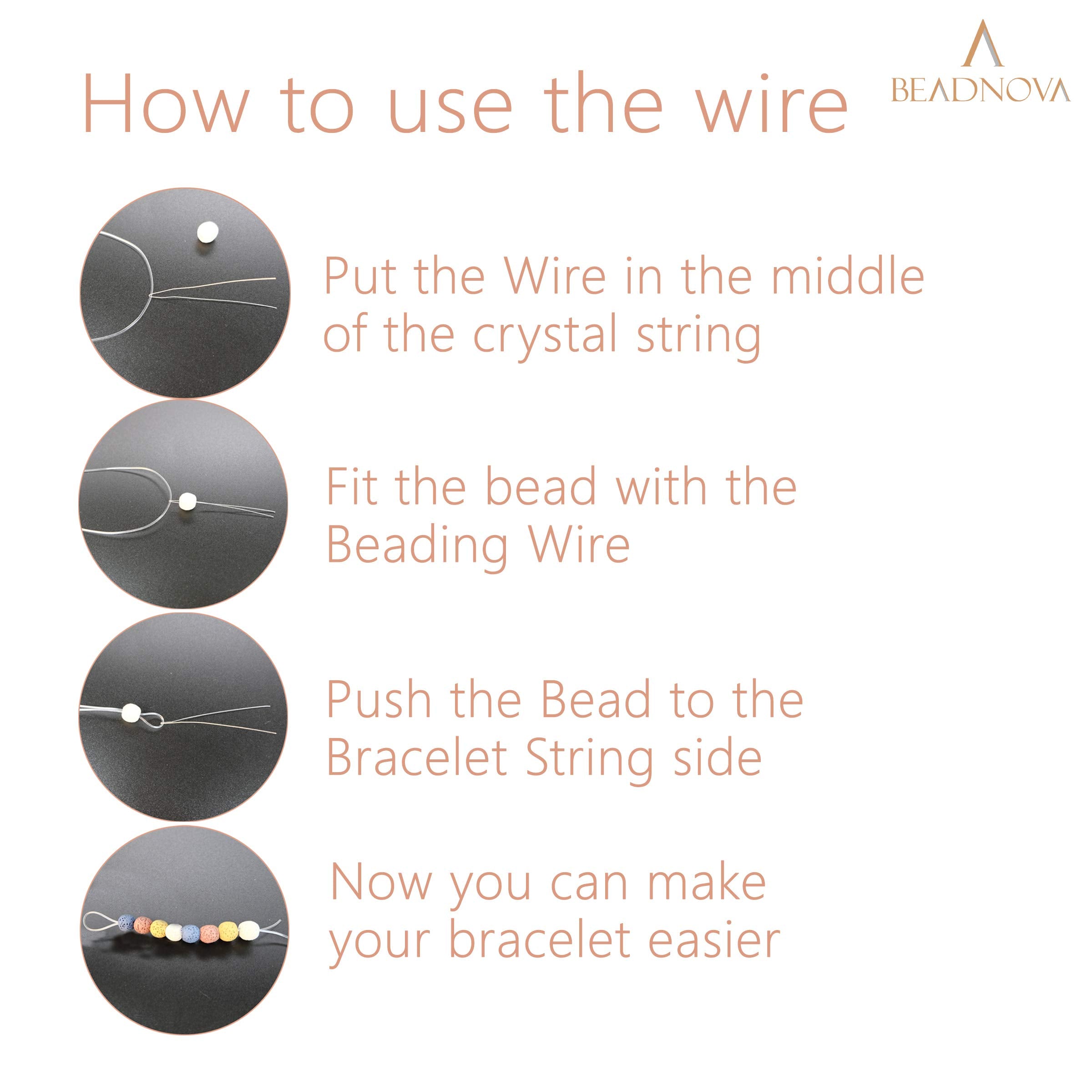 Beadnova 06Mm Bracelet String Clear Craft Wire Stretch String Cord For Jewelry Making Beading Thread Elastic String Cord (100M)