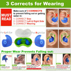 Waterdam A-Series Swimming Ear Plugs Ultra Comfy Great Waterproof Earplugs (Size 2A+2A+2A: Kids Teens Small&Medium Ear Women (Gr