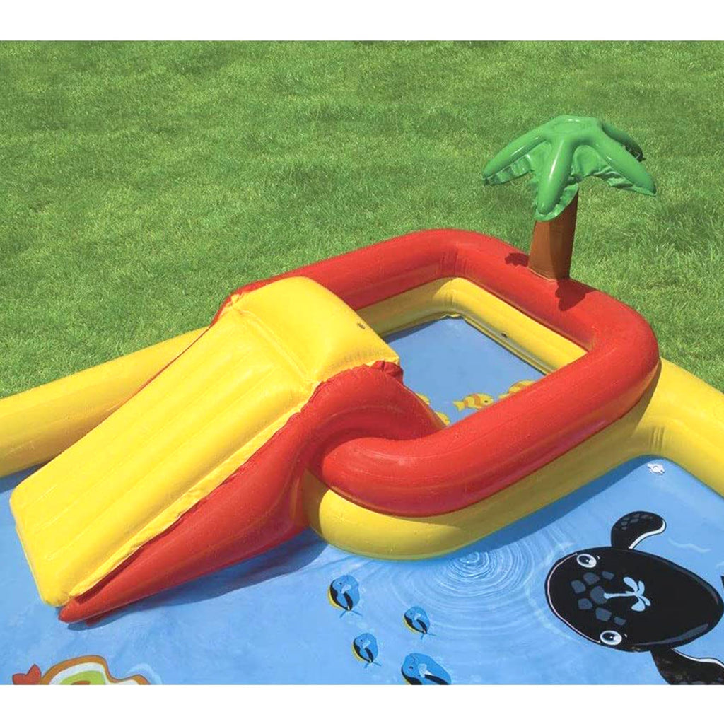 Intex 57454Ep 100-Inch X 77-Inch Inflatable Ocean Children'S Play Center Outdoor Backyard Kiddie Pool And Game Set