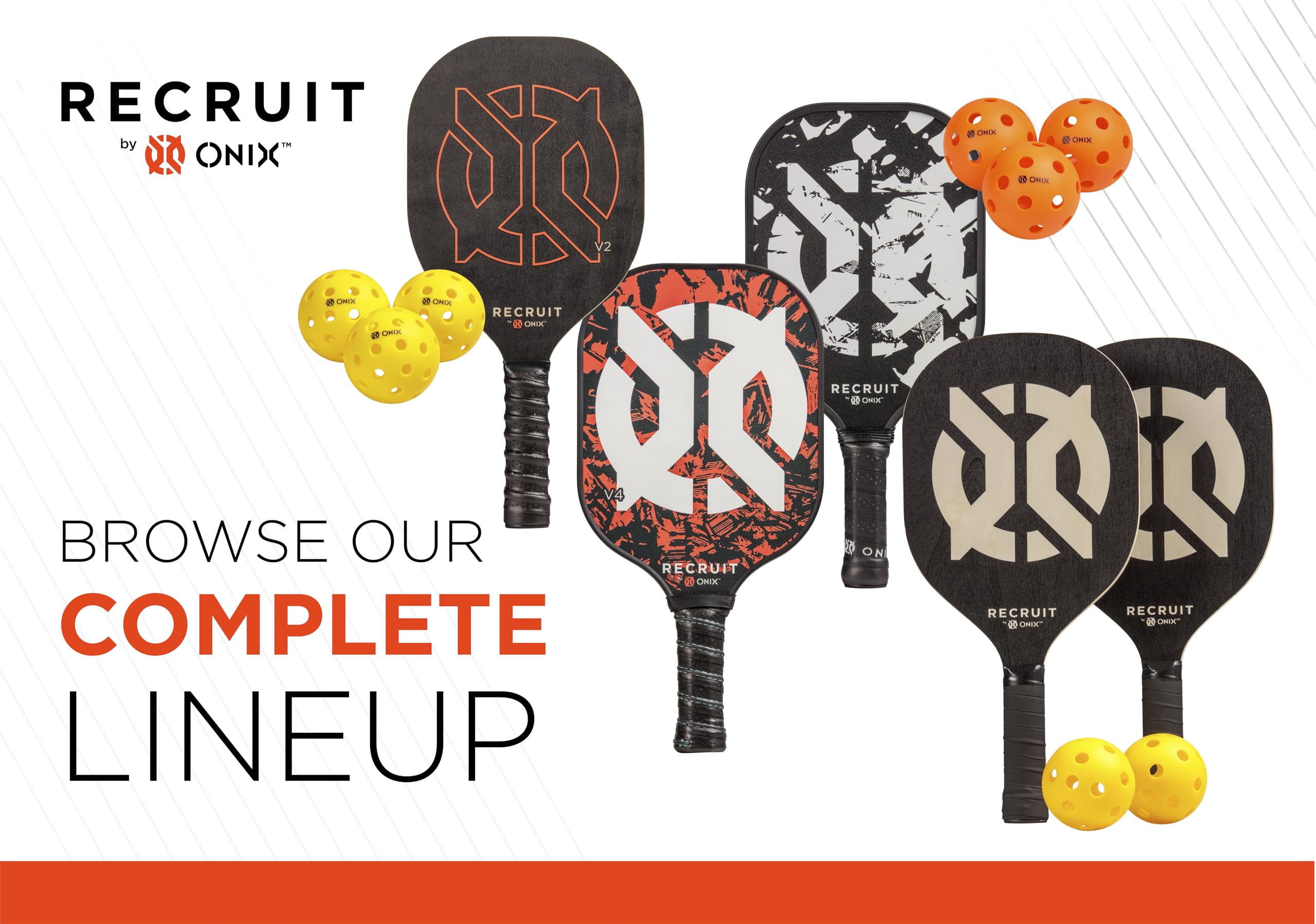 Onix Recruit Indoor Pickleball Ball, 3