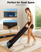 Hartwares Neosilent Walking Pad Treadmill Under Desk For Home With Bldc Core And Extra-Large Belt, App And Remote Control, Porta