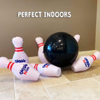 Giggle N Go Toddler Mini Bowling Set - Toddler Games Like Our Inflatable Bowling Game Are A Safe Option As Toddler Toys For Boys